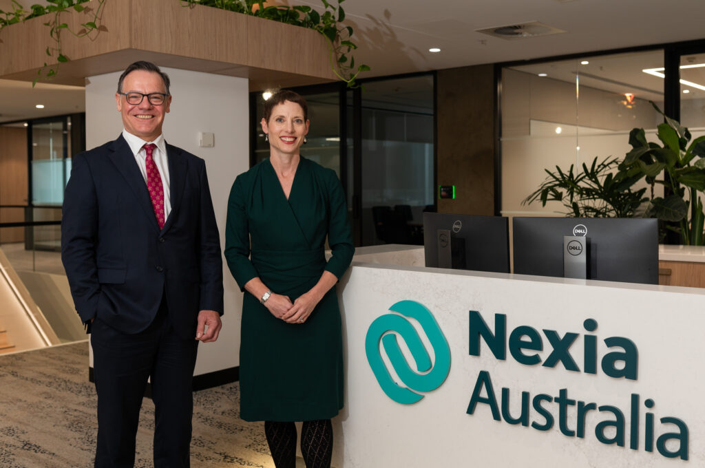 Managing Partner of Nexia Sydney - Andrew Hoffmann, with new Independent Chair of Nexia Sydney - Emma Zadow
